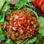 Taco Salad with Homemade Chili Pinto Beans