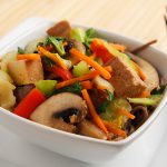 Stir Fried Tofu and Vegetables with Miso Sauce