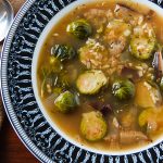 Brussels Sprouts and Shiitake Mushroom Soup