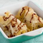 Bananas Baked in Phyllo with Sugar-Free Chocolate Sauce