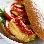 Oven-Fried Eggplant Poboy Sandwiches